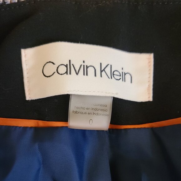 Calvin Klein Plaid Tweed Toggle Blazer - Picture 6 of 10